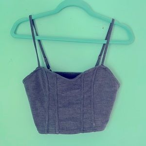 Ocean Blue Crop Top Tank